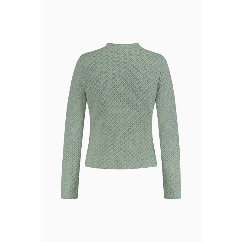 Strickjacke Vevi uni in Eukalyptus
