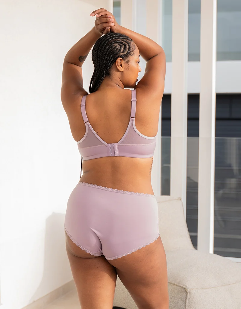 High-Panty Basic Violetgrey