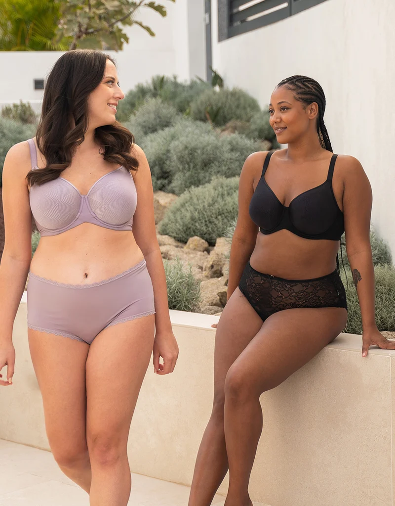 High-Panty Basic Violetgrey