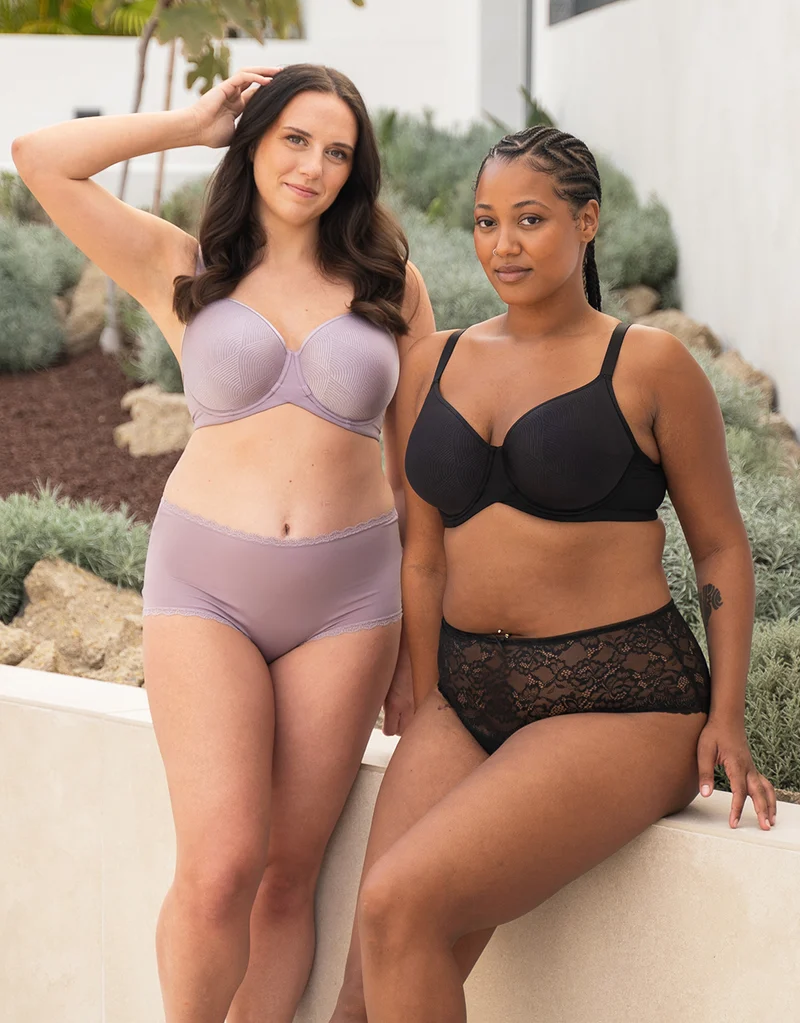 High-Panty Basic Violetgrey