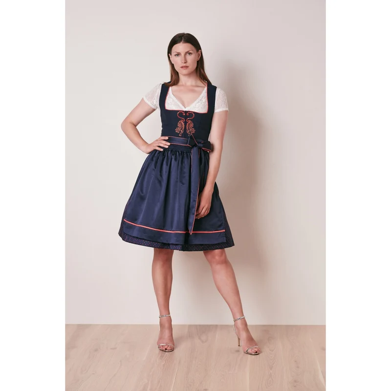 Dirndl Tiger Who in blau by Victoria Swarovski