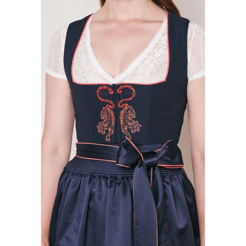Dirndl Tiger Who in blau by Victoria Swarovski