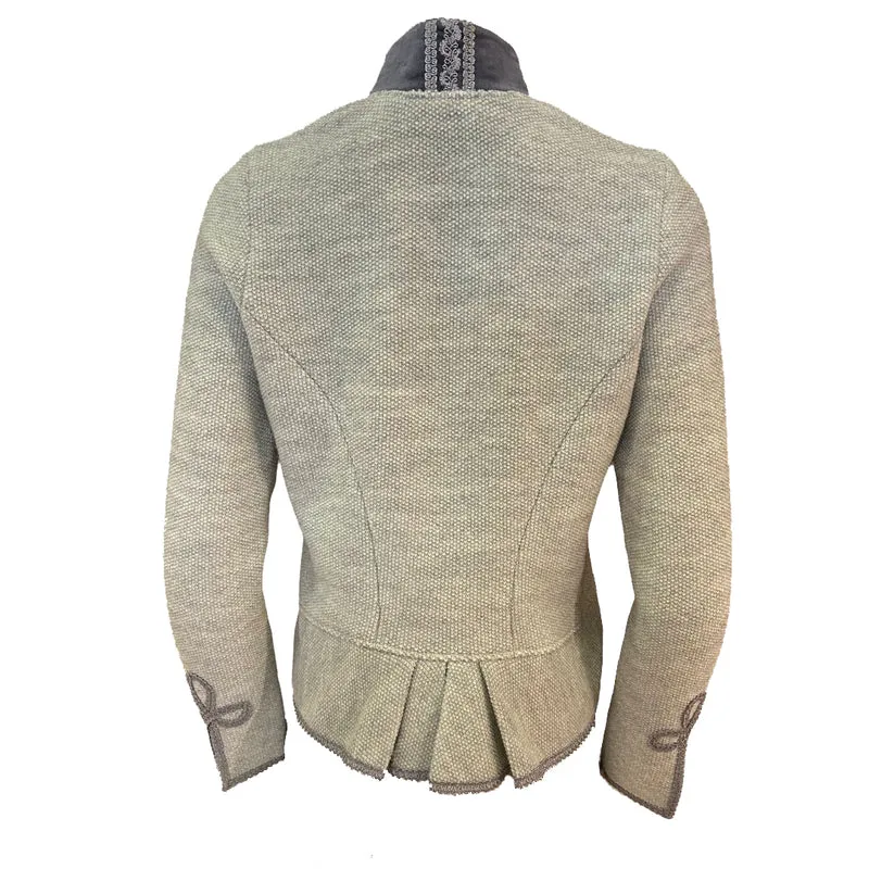 Strickjacke in silbergrau