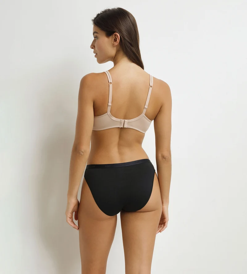 Nudefarbener BH mit Tülleinsätzen ohne Bügel - Generous