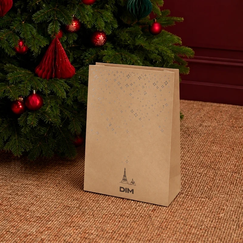 DIM Geschenkbeutel aus Kraftpapier – Weihnachtsverpackung