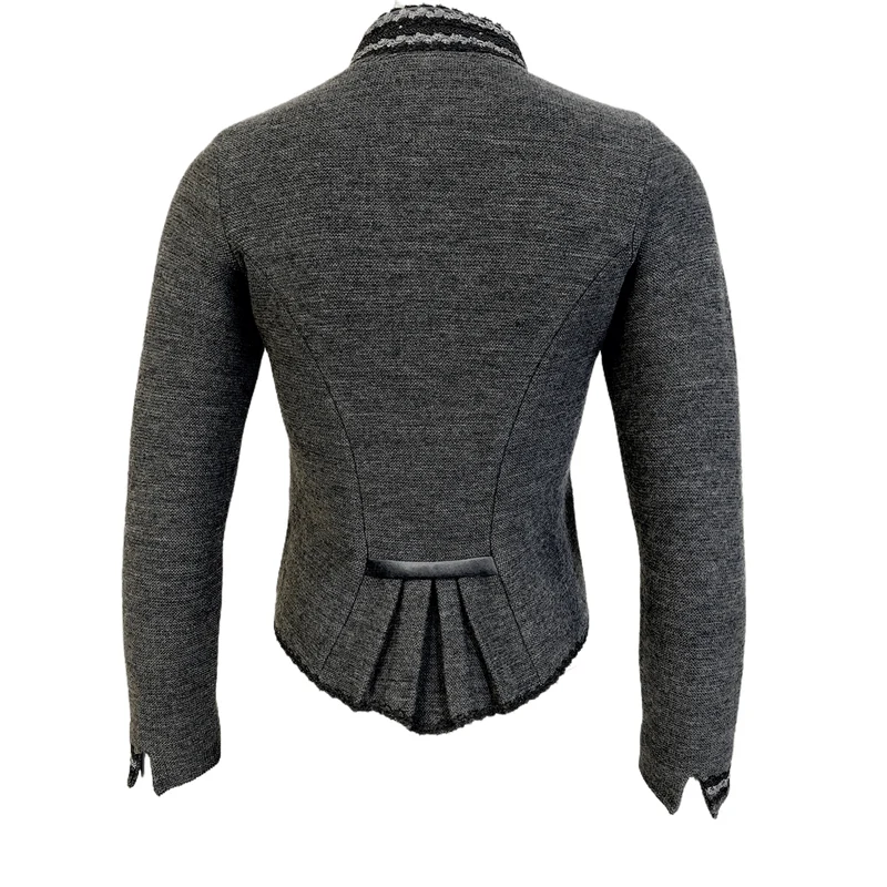 Litzlfelder Strickjacke Cosima in mittelgrau