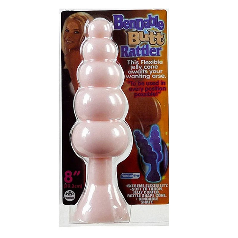 Bendable Butt Anal Dildo Rattler