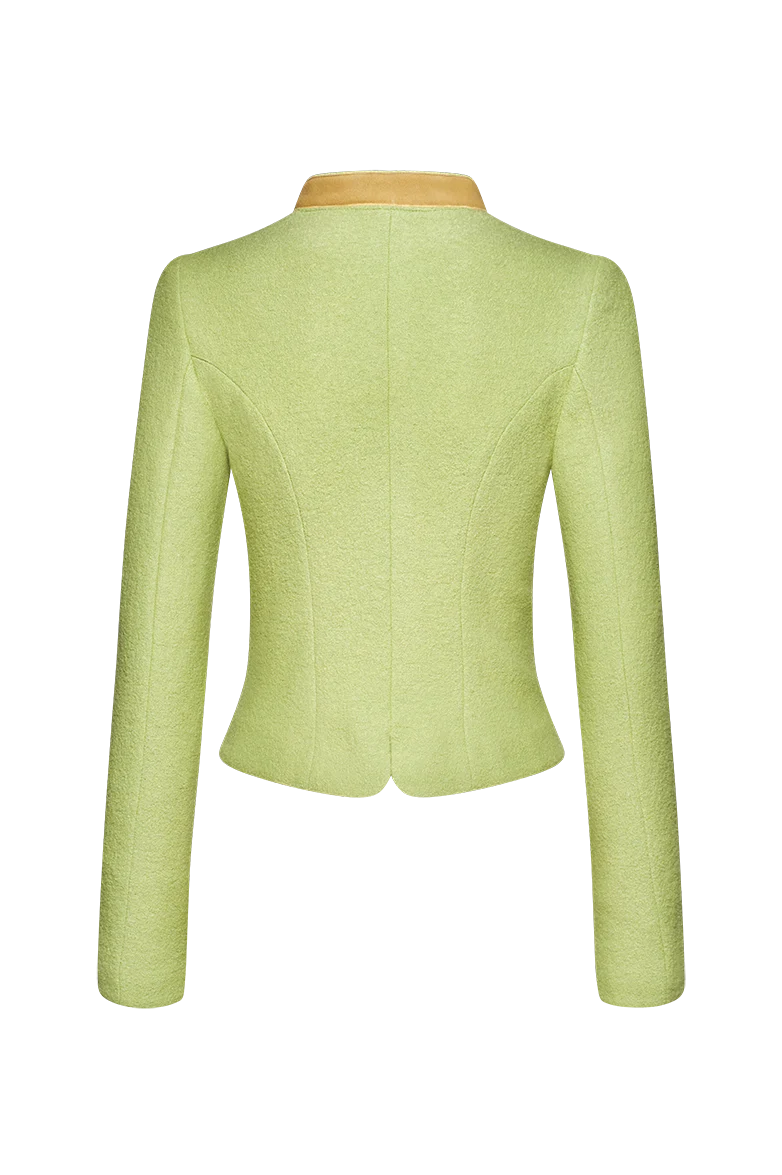 Walkjacke mit Hirschleder