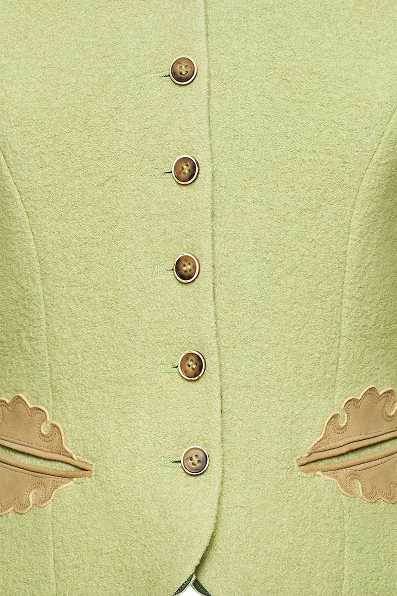 Walkjacke mit Hirschleder