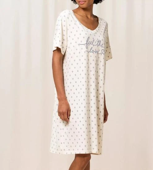 Triumph Nightdresses Nachthemd (Strickware), Kurzarm 10 CO/MD puder