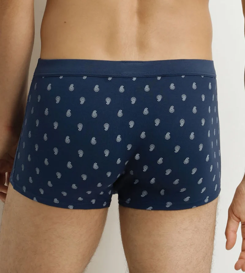 Herren-Boxershorts Schwarz Tropfenmuster Classic Cotton
