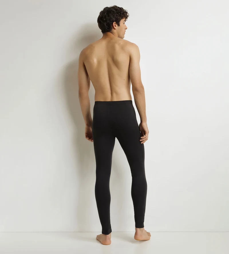 Isolierende Herrenleggings Schwarz Dim Thermal
