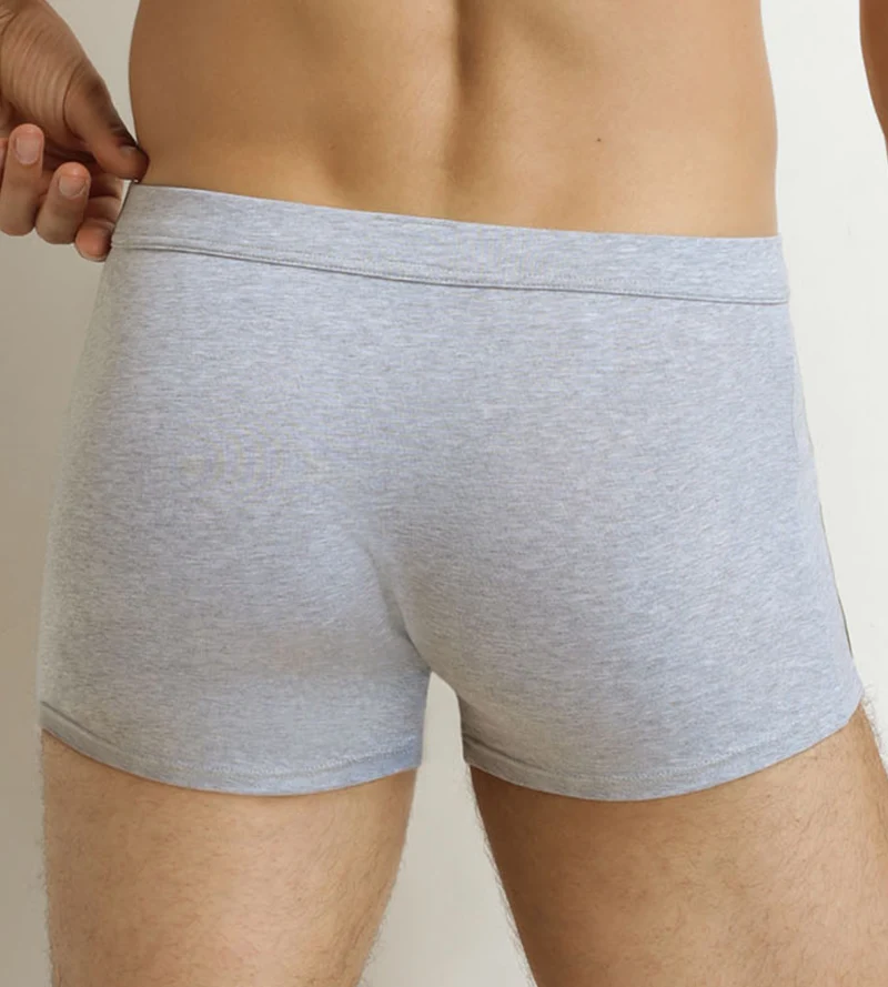 Herren-Boxershorts aschgrau Classic Cotton