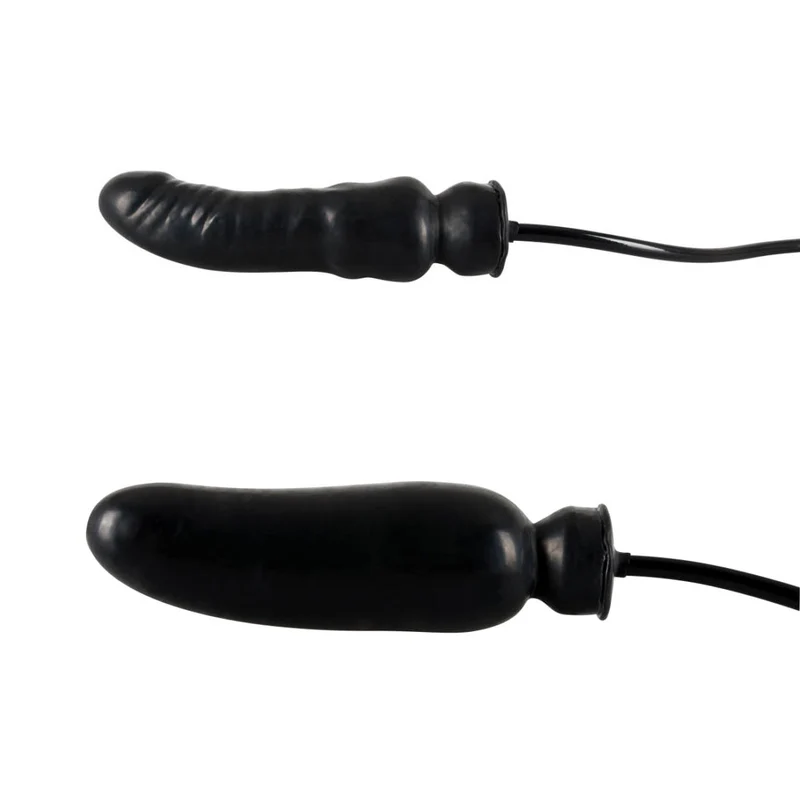 Latex Pump-Dildo leicht gebogen - 20 cm