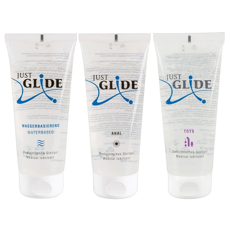 3er Set Just Glide je 200ml Gleitgel