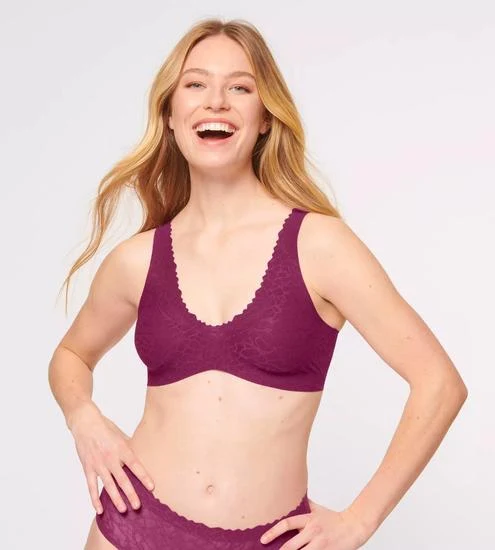 Sloggi Zero Feel Lace 2.0 Bralette wine