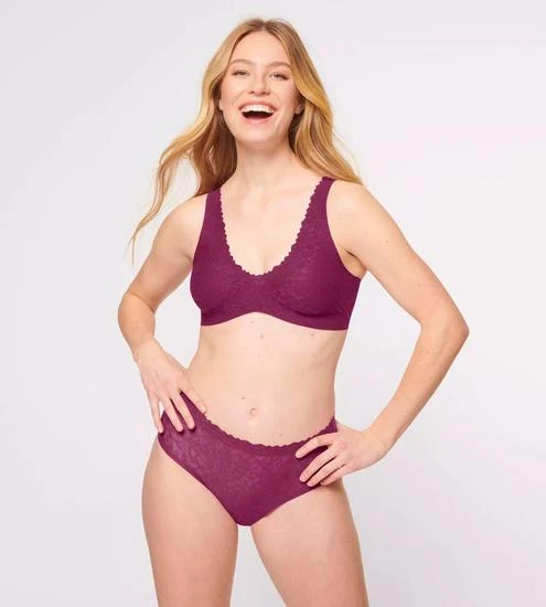 Sloggi Zero Feel Lace 2.0 Bralette wine