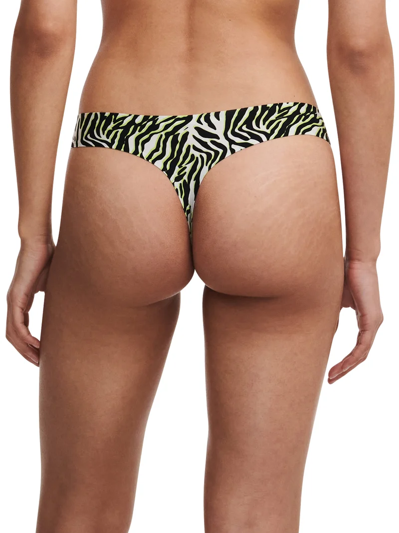 Chantelle – Softstretch-Tanga mit mehrfarbigem Zebra-Print