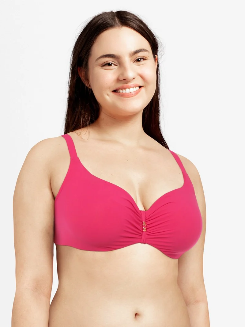 Chantelle Escape Covering Underwire Bikini Top - Fuchsia