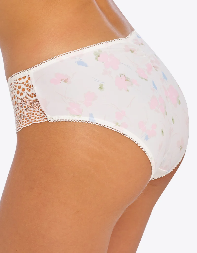 Freya Daydreaming Brief Flora White
