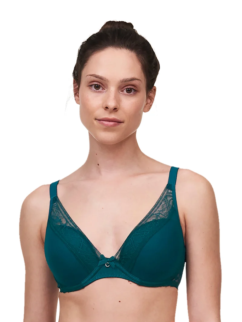 Chantelle – Alto Plunge T-Shirt-BH, Orientalisch Grün