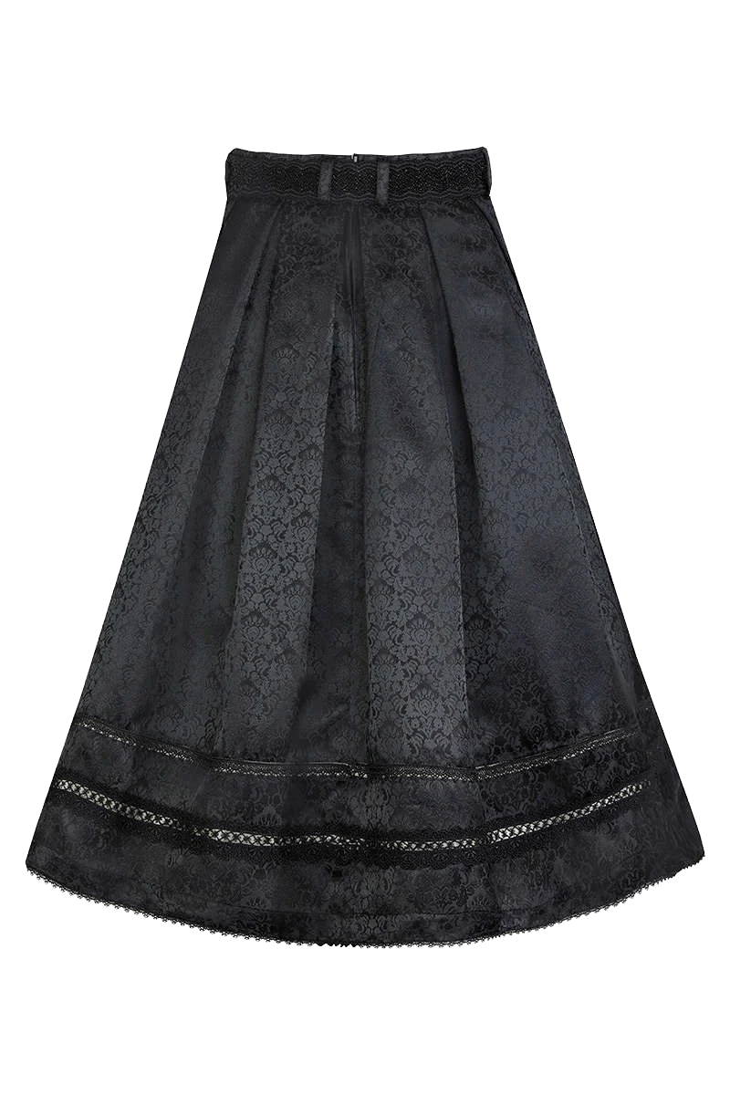 Trachtenrock mit Gürtel Paisley Muster