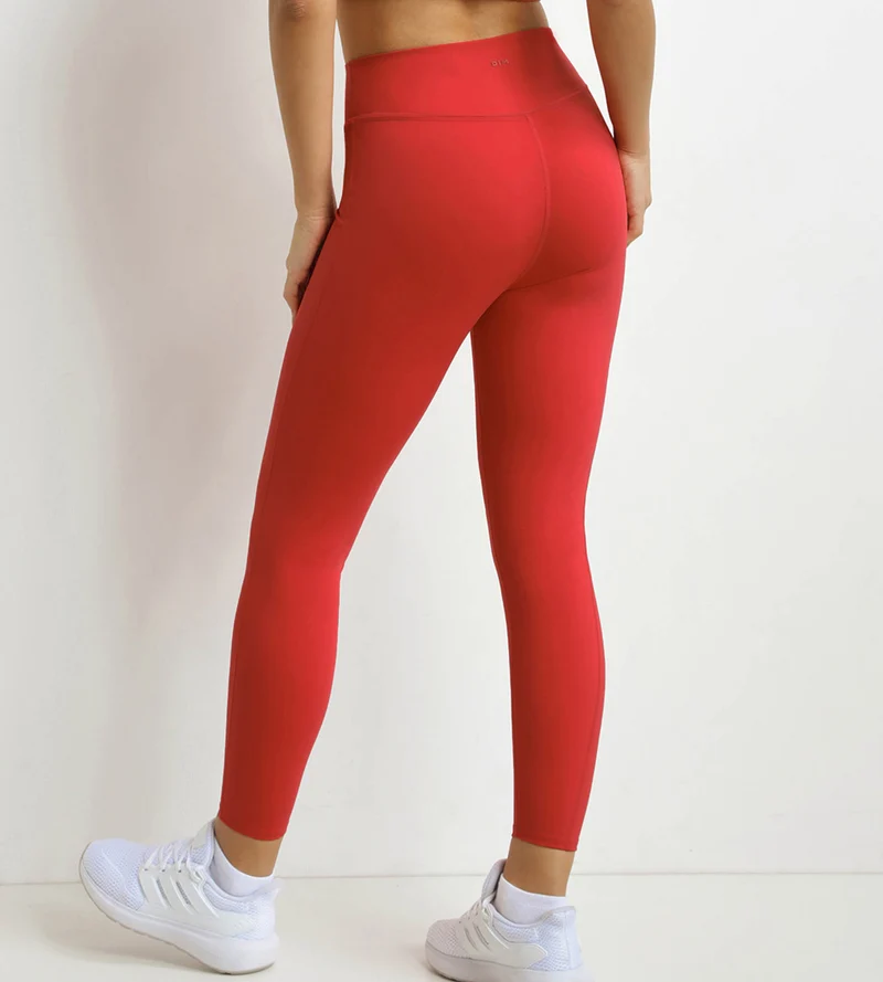 Dim Move Sportleggings für Frauen aus formender Mikrofaser in Rot
