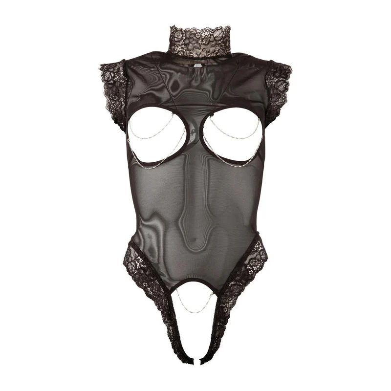 Damen Body ouvert S-XL mit abnehmbaren Kettchen "Chains"