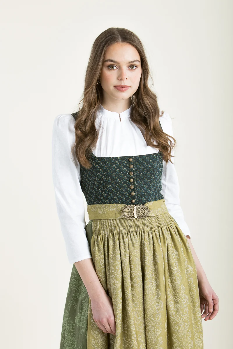 Gottseidank Dirndl Monika efeu goldgrün
