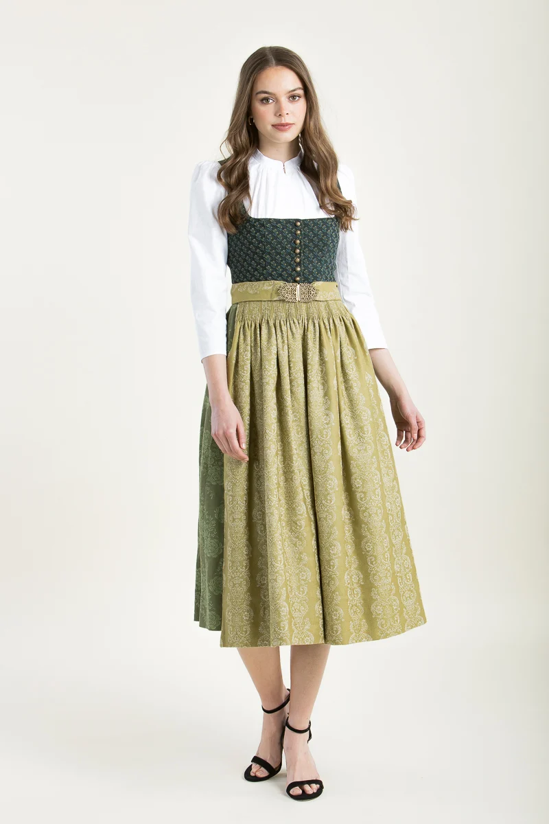 Gottseidank Dirndl Monika efeu goldgrün