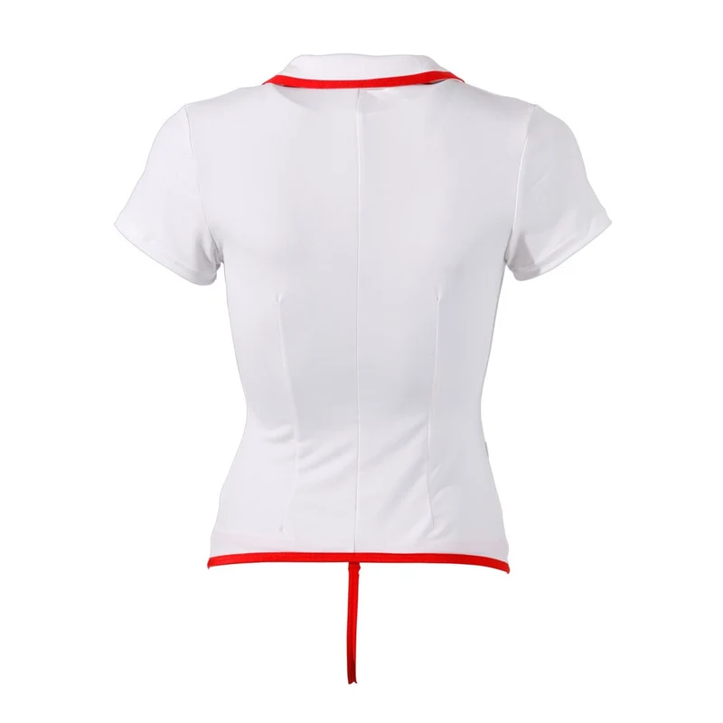 Krankenschwester Kostüm M-XL mit Strapse und Front-Zip "Catuja"
