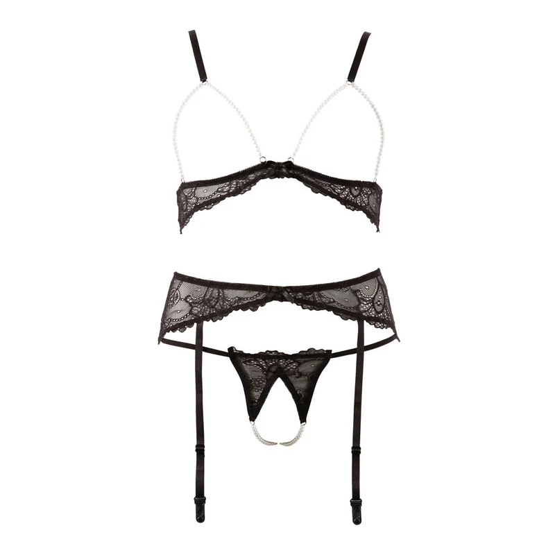 Straps Set mit Perlen S-L String ouvert "Priscilla"