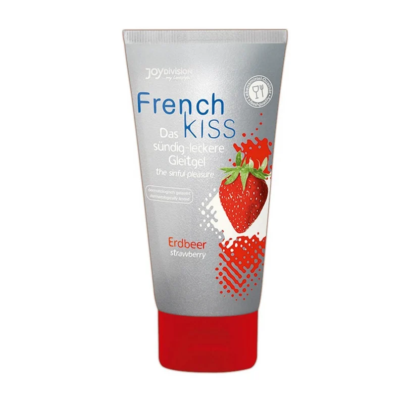 Frenchkiss Erdbeer Gleitgel in Lebensmittelqualität - 75ml