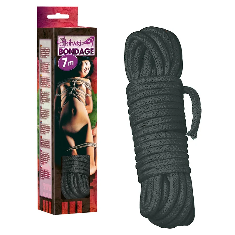 Bondage Seil schwarz 7m