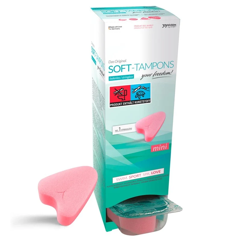 Mini Soft Tampons 10 Stück fadenlos