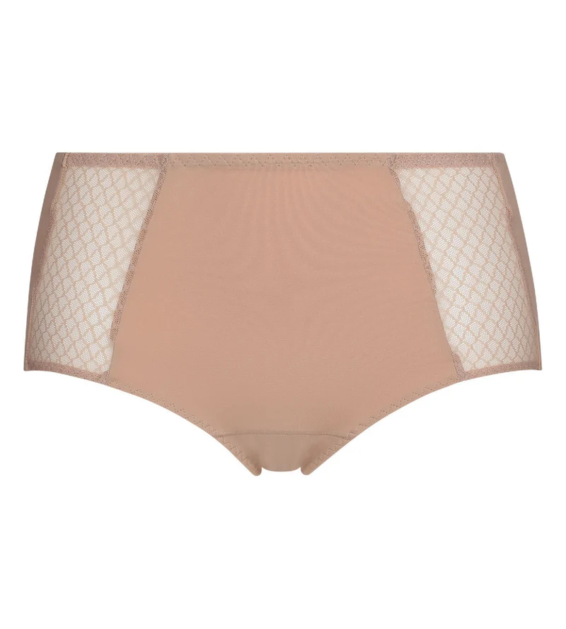Hautfarbener Damen-Slip Bauch-weg mit hohem Bund – DIM Silhouette Essentiel