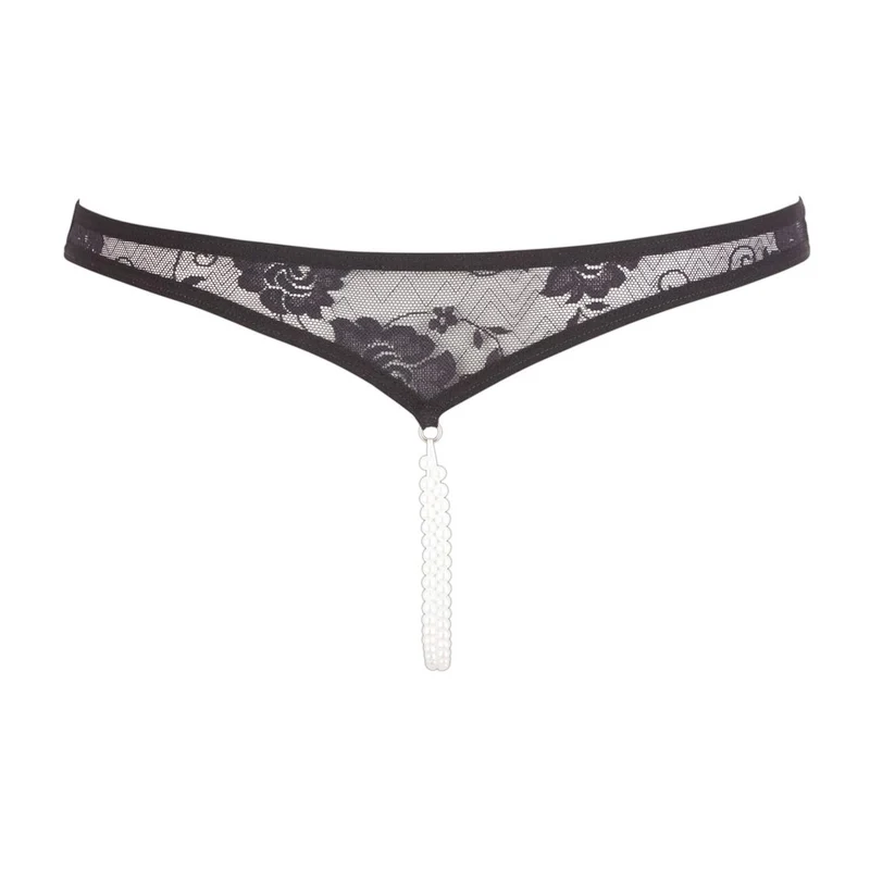Damen String ouvert S-XL mit Perlenkette "Dalina"