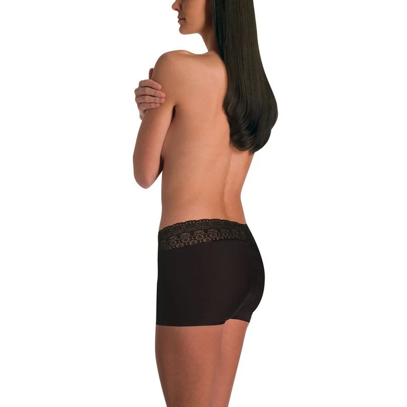 Naomi & Nicole Shapewear – Schwarze Boyshorts aus Spitze