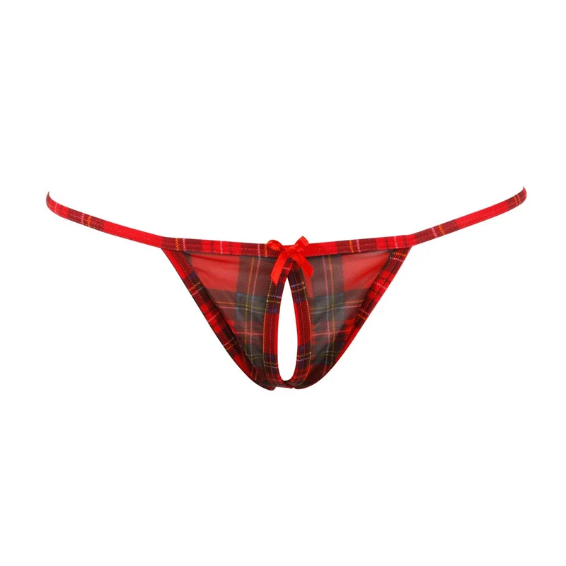 Top und Minirock S-L mit String ouvert "Manja"