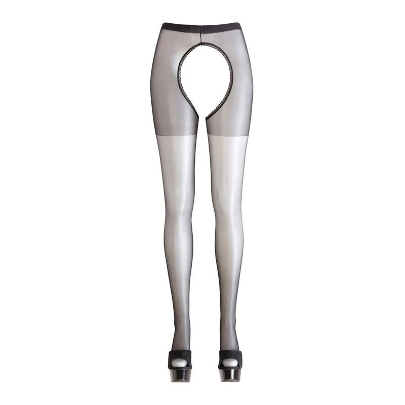 Straps-Strumpfhose S-XL im Schritt komplett ouvert "Hanni"