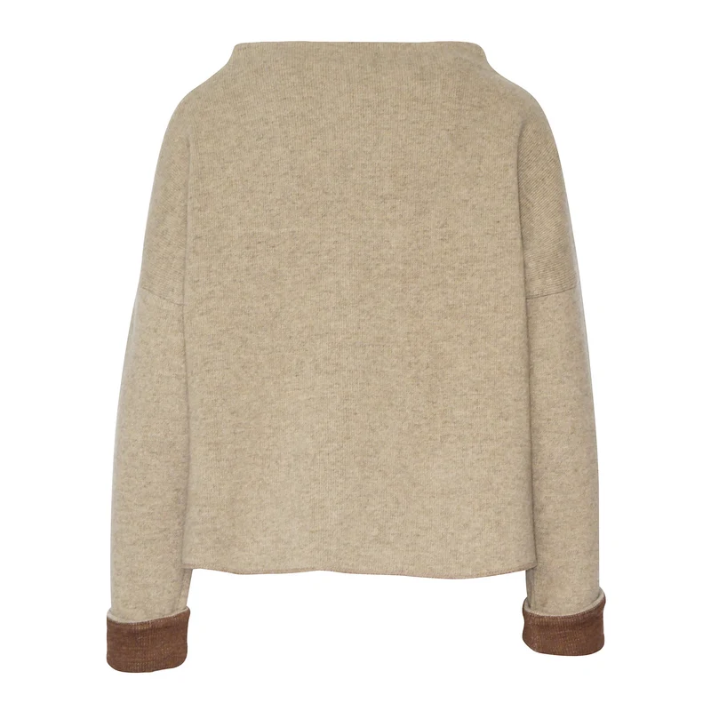Strickpullover Nicoletta LW in sabbia herbstlaub von Stapf