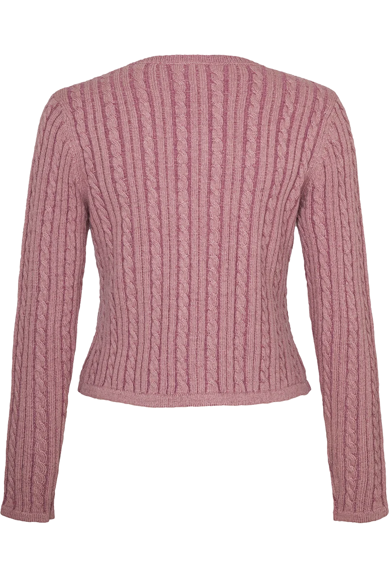 Damen Trachten-Strickjacke mit Zopfmuster