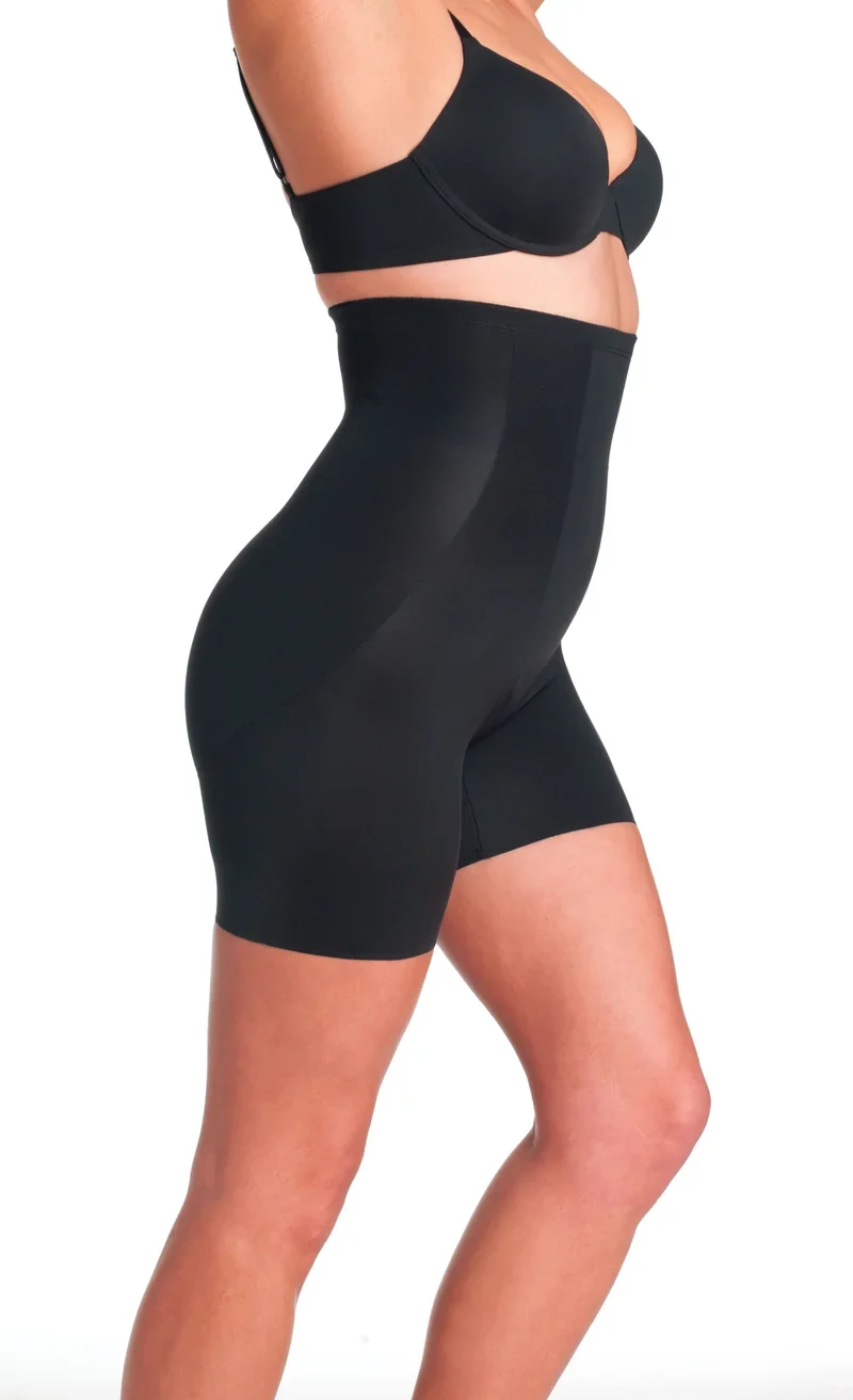 Cupid Shapewear - Sleek Essentials Plus Hohe Taille Oberschenkel Slimmer Schwarz