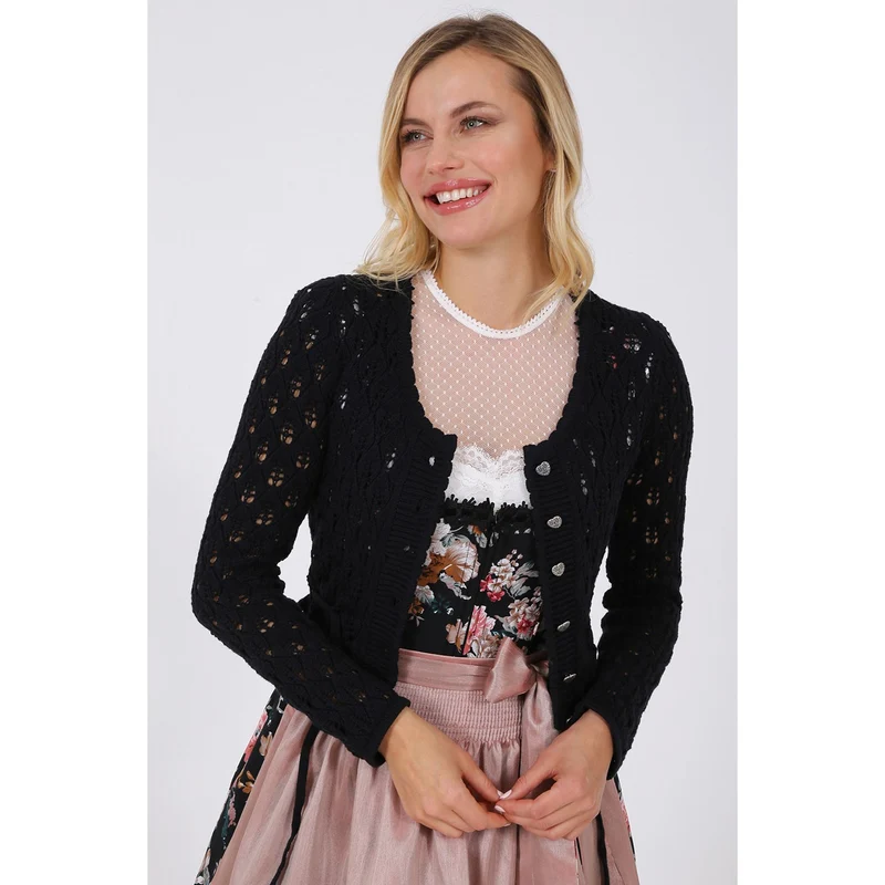 038701 Strickjacke Florentine von Krüger in schwarz