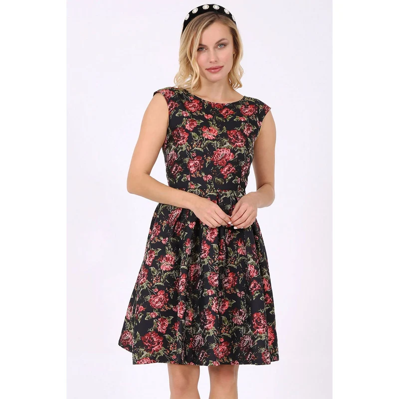 113161 Kleid Ilona von Krüger in schwarz