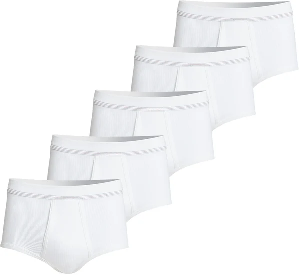 conta Herren Slip mit Eingriff weiß 5-er Pack
