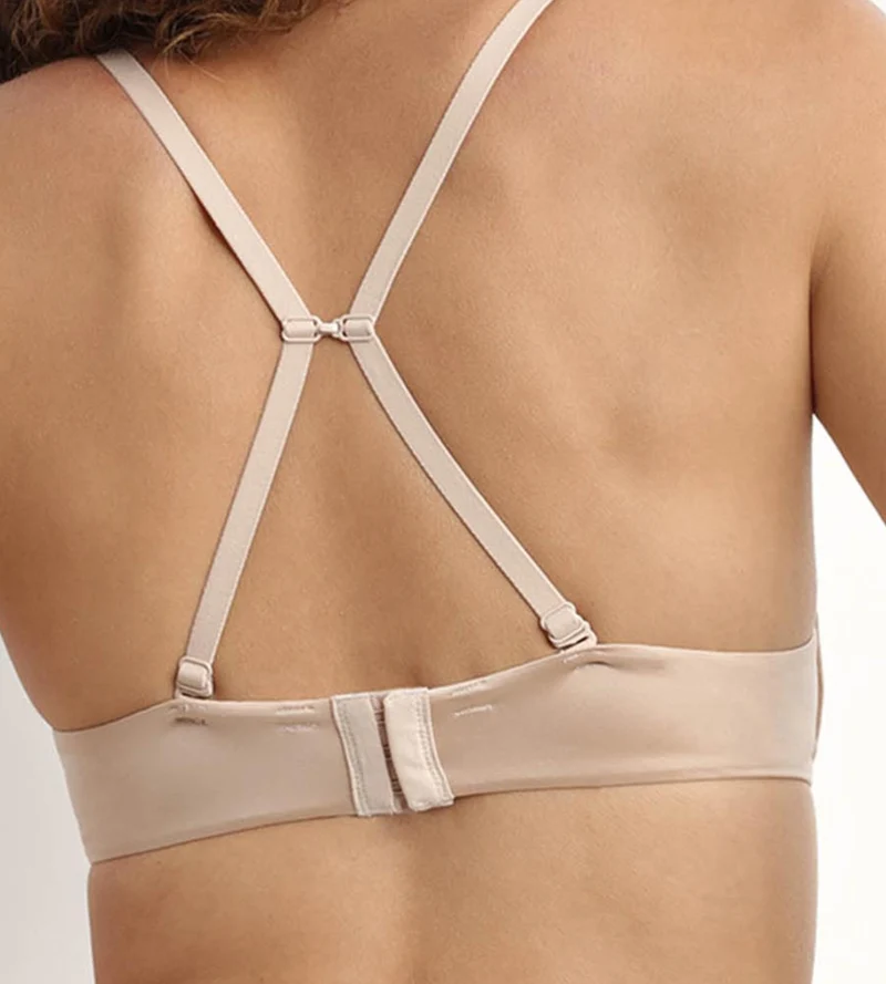 Nudefarbener Push-up-BH aus Mikrofaser - Comfort Collection