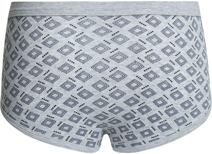 conta Herren Slip mit Eingriff Druck grau 5-er Pack