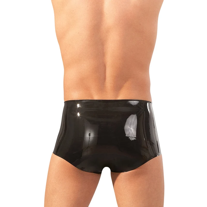 Latex Pants S - XL mit Penishülle in schwarz oder transparent "Vamp"