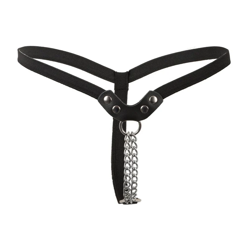 Damen String S-L mit Metall-Kette im Schritt "Angela"